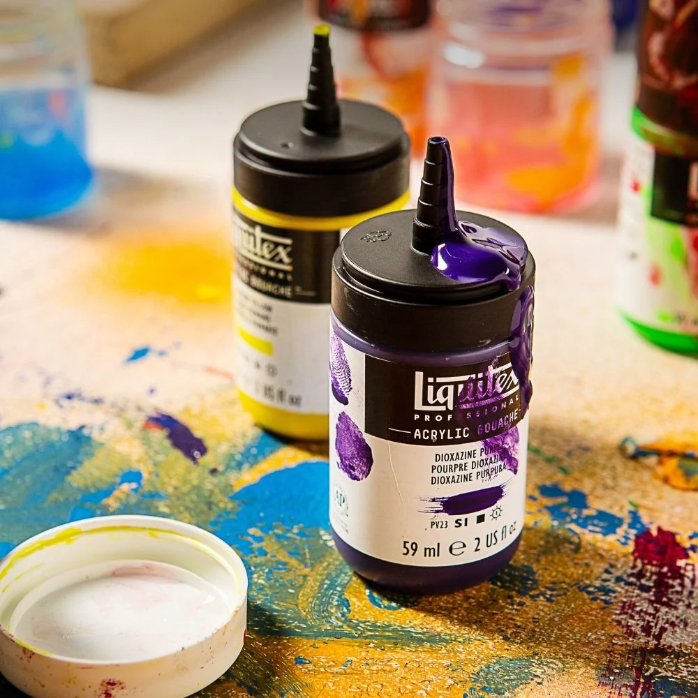Acrylic Gouache Set - 6x59ml - Fluorescents - Image 7
