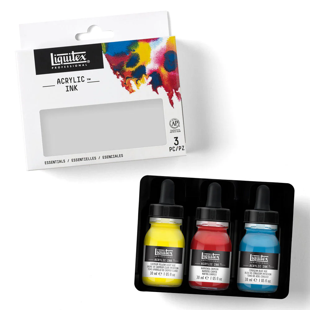Acrylic Ink Set - 3x30ml - Essentials - Image 4