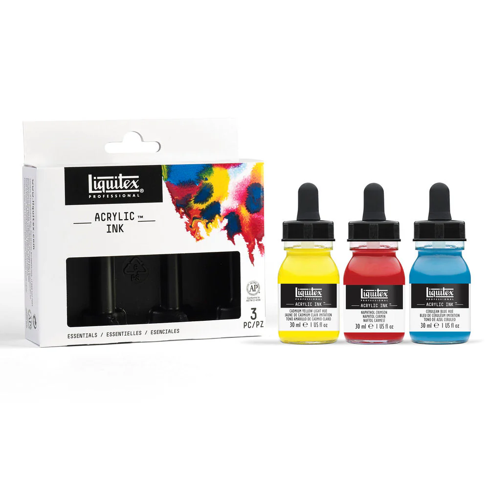 Acrylic Ink Set - 3x30ml - Essentials - Image 5