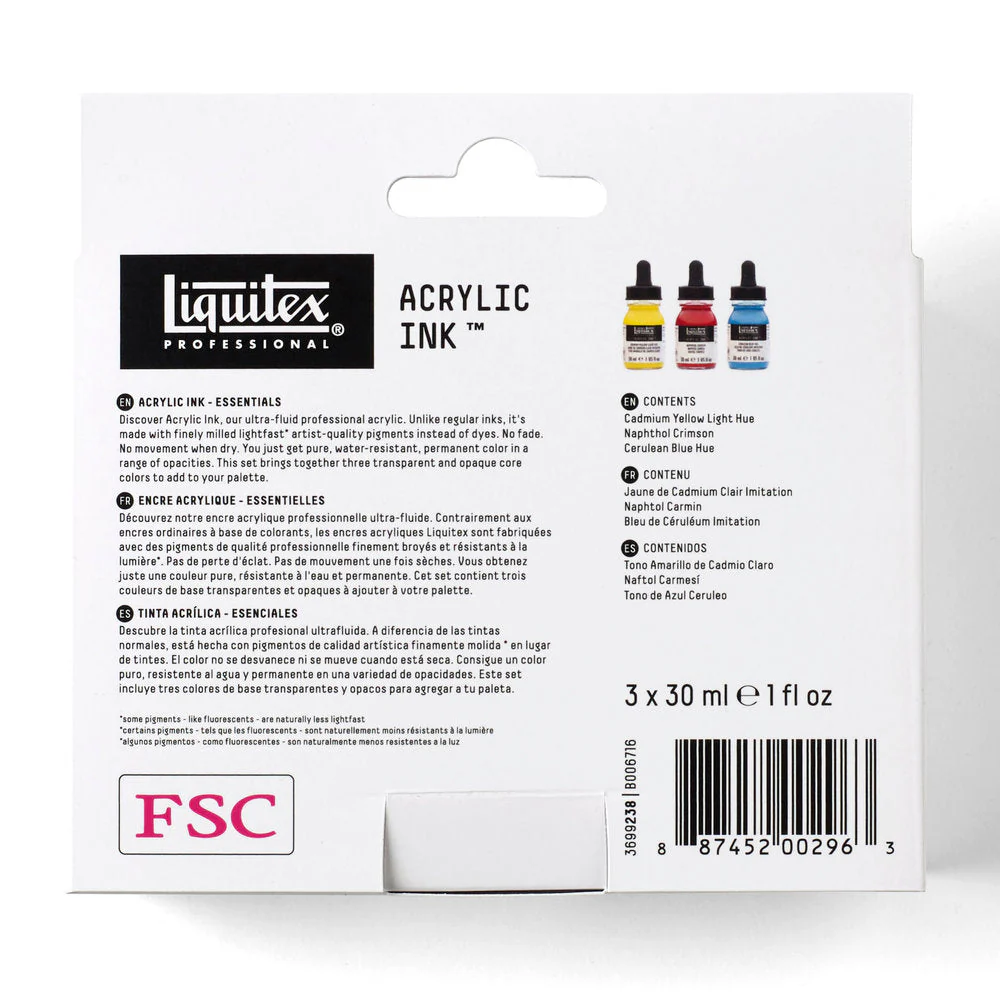 Acrylic Ink Set - 3x30ml - Essentials - Image 6