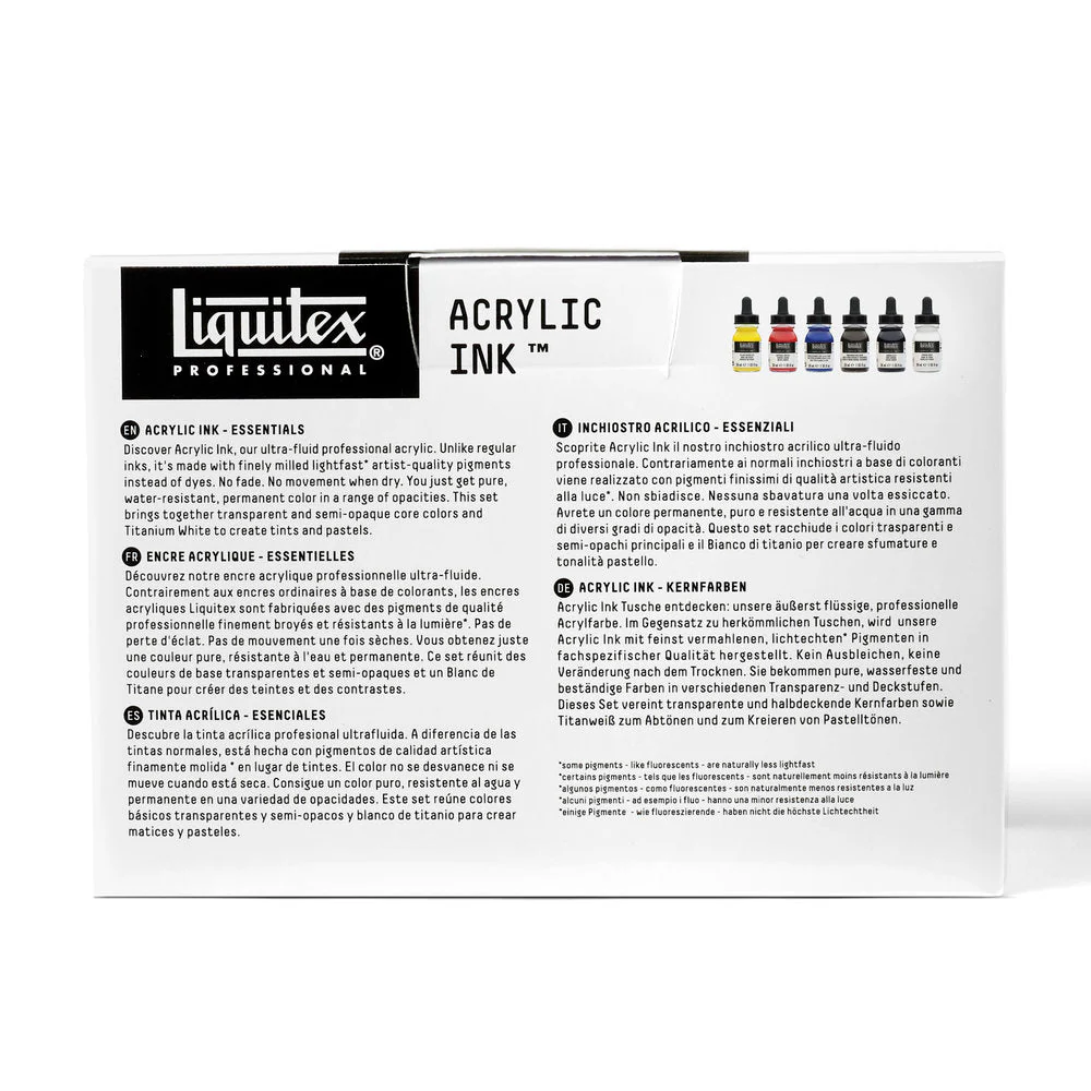 Acrylic Ink Set - 6x30ml - Essentials - Image 6