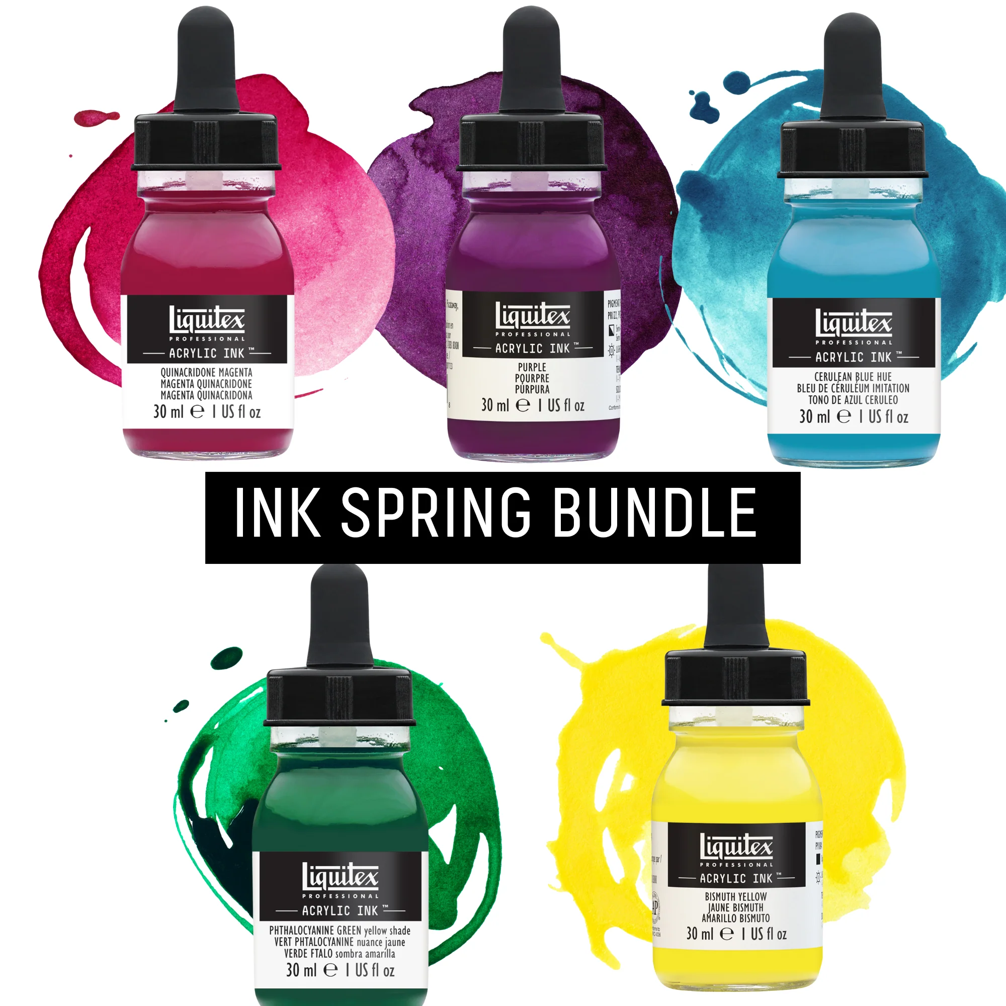 Acrylic Ink Spring Bundle