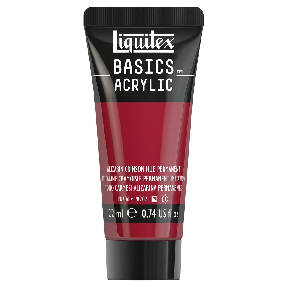 Basics Acrylic Color - Alizarin Crimson Hue Permanent - Image 2