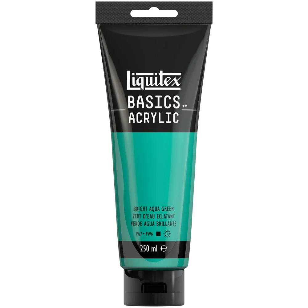 Basics Acrylic Color - Bright Aqua Green - Image 4