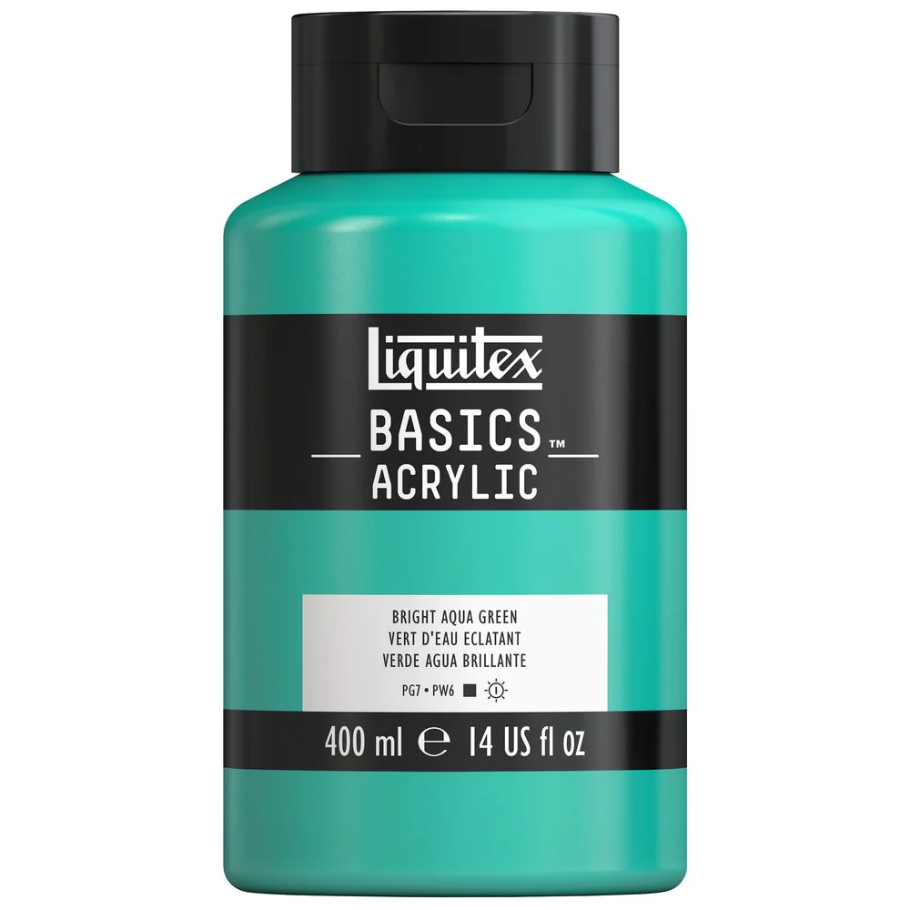 Basics Acrylic Color - Bright Aqua Green - Image 5