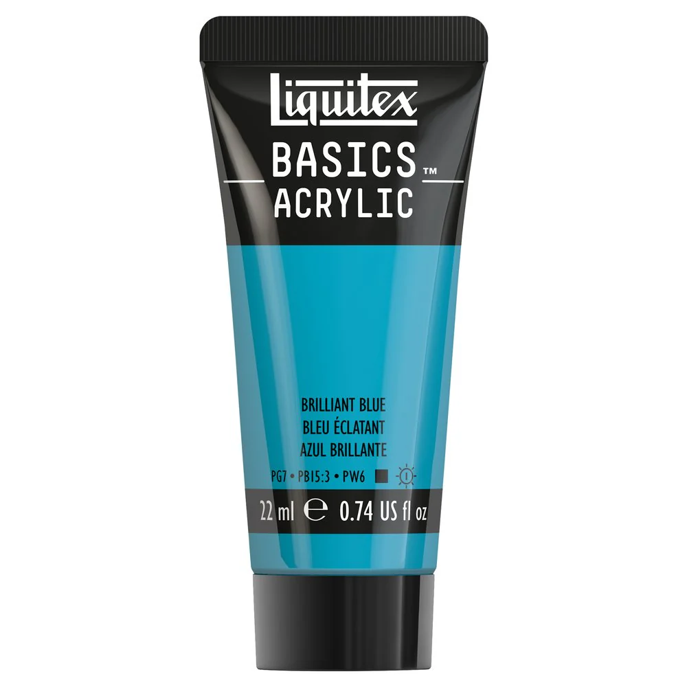 Basics Acrylic Color - Brilliant Blue - Image 2