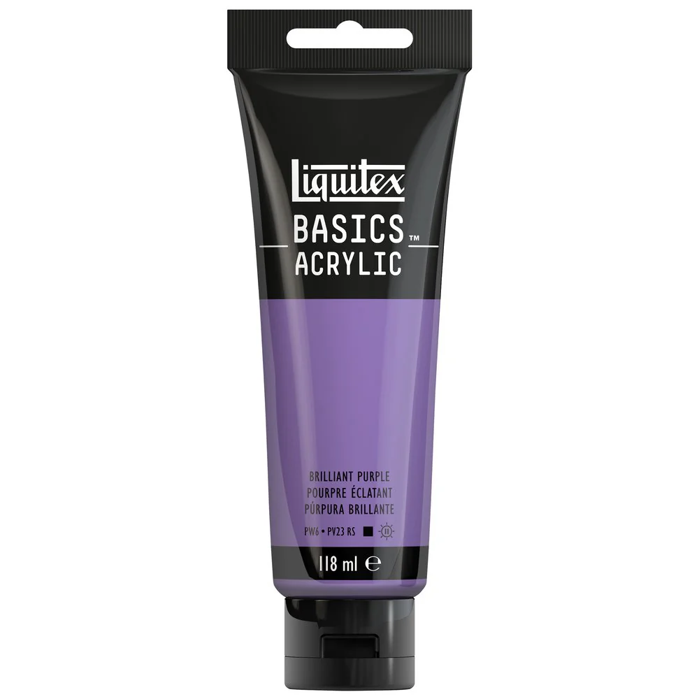 Basics Acrylic Color - Brilliant Purple - Image 3