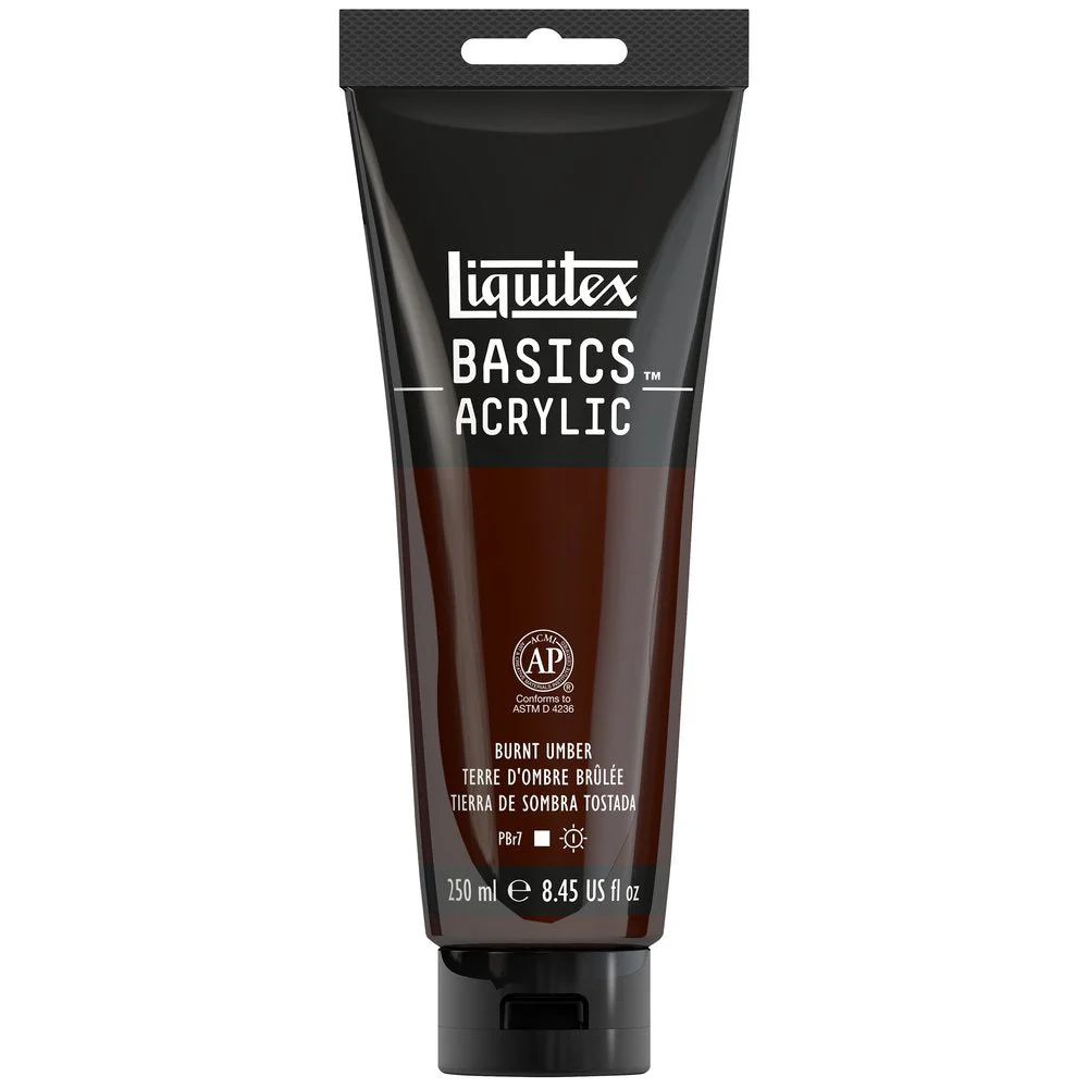 Basics Acrylic Color - Burnt Umber - Image 4