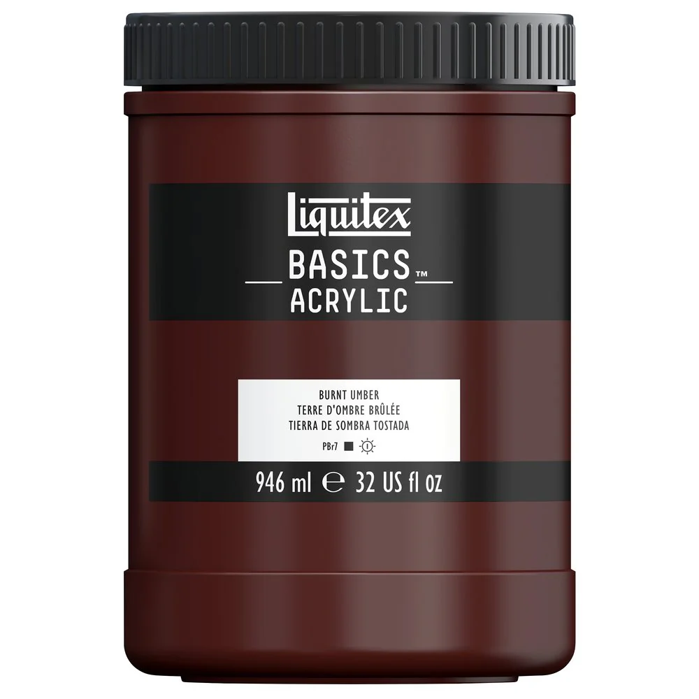 Basics Acrylic Color - Burnt Umber - Image 6