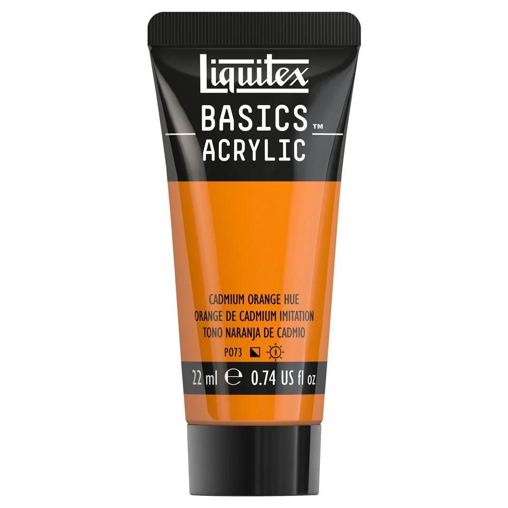 Basics Acrylic Color - Cadmium Orange Hue - Image 2