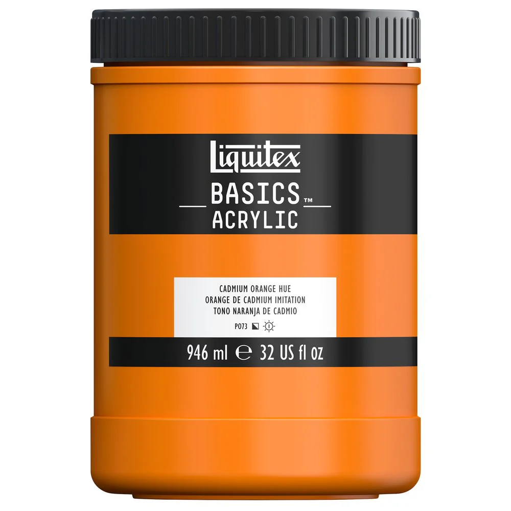 Basics Acrylic Color - Cadmium Orange Hue - Image 6