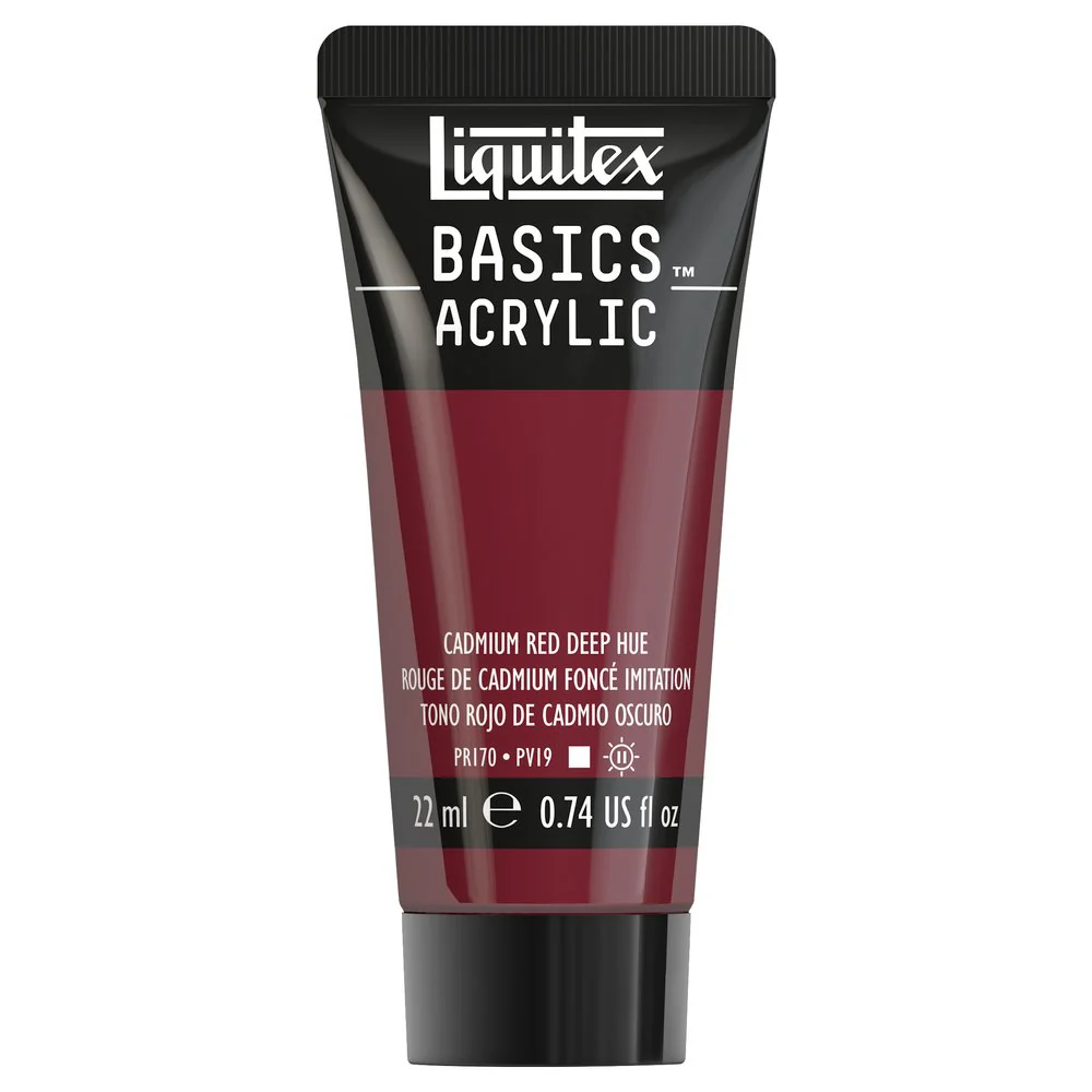 Basics Acrylic Color - Cadmium Red Deep Hue - Image 2