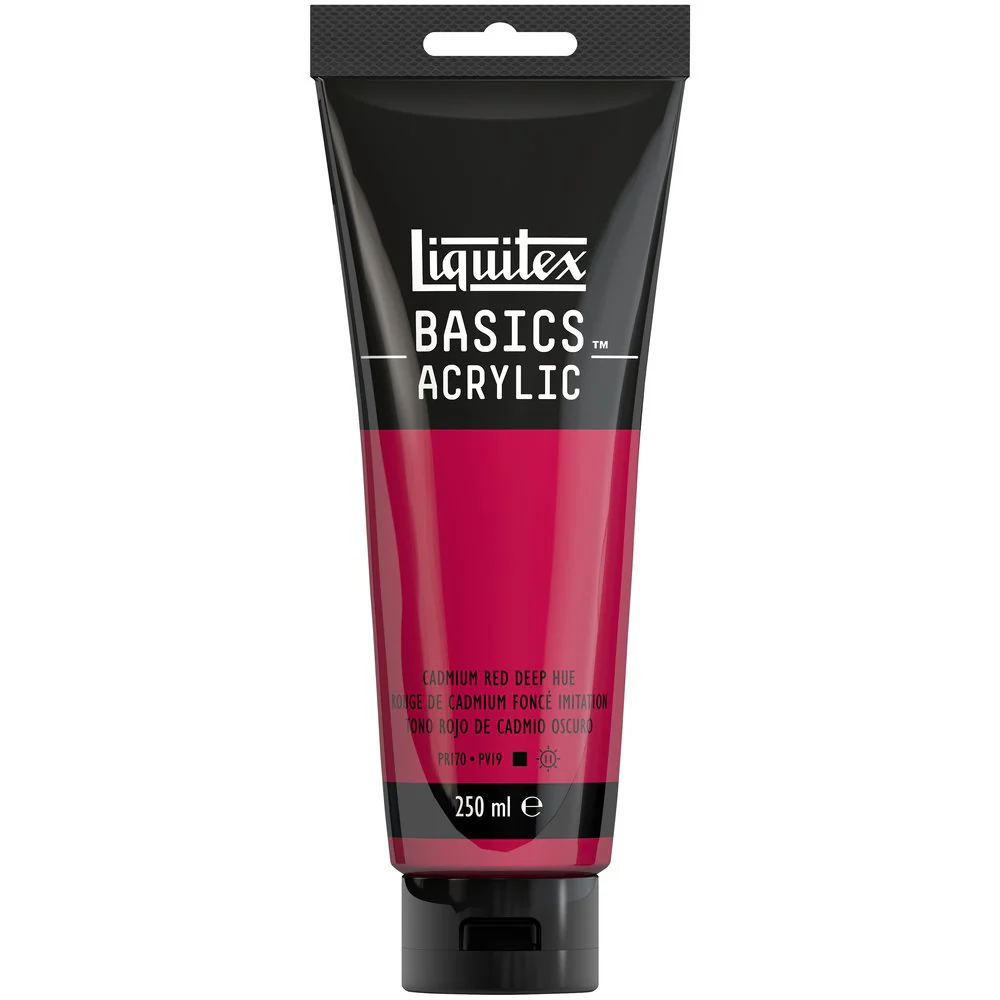 Basics Acrylic Color - Cadmium Red Deep Hue - Image 4