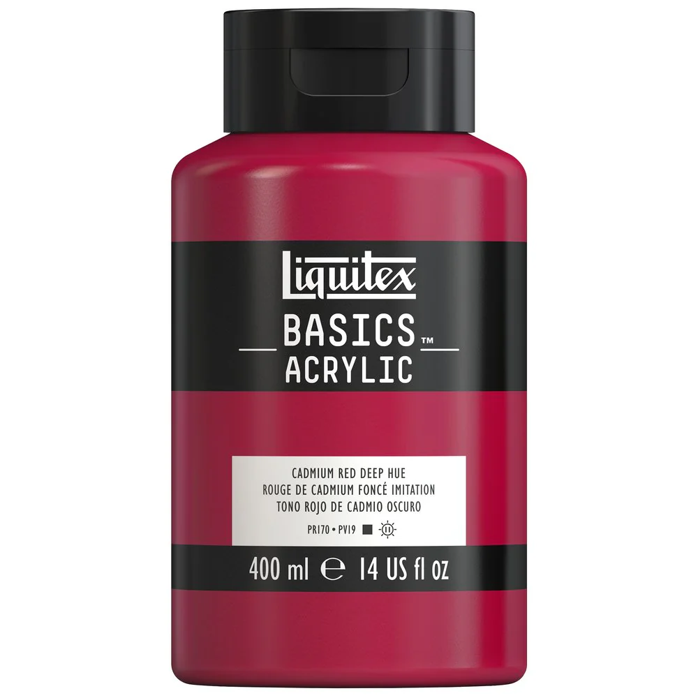 Basics Acrylic Color - Cadmium Red Deep Hue - Image 5