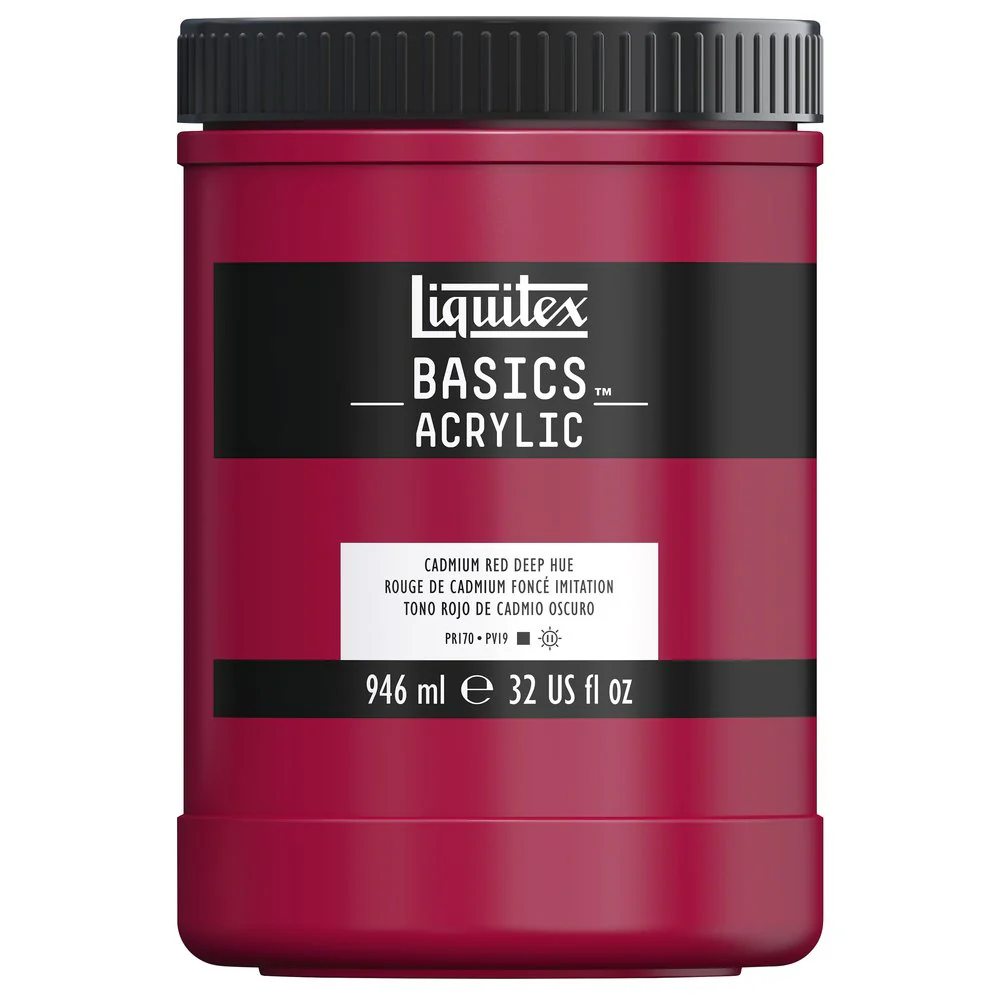 Basics Acrylic Color - Cadmium Red Deep Hue - Image 6