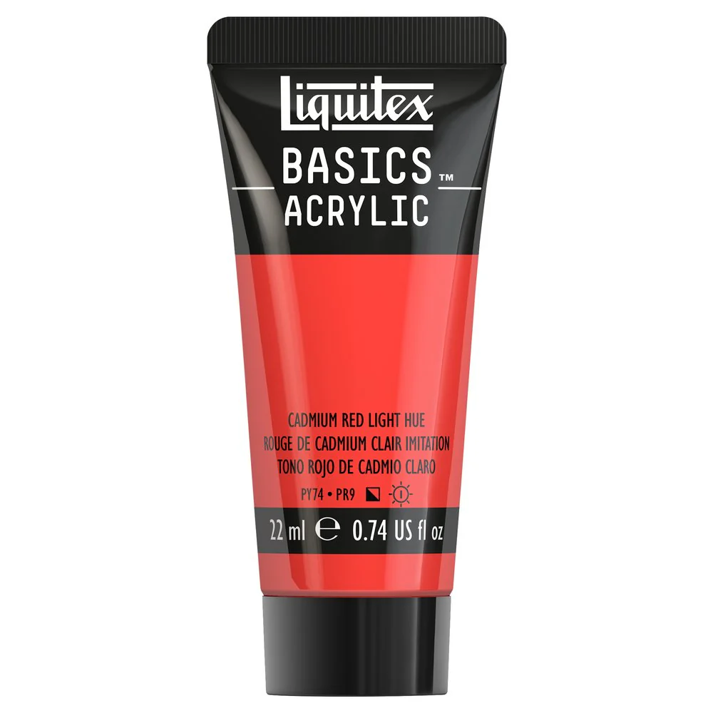 Basics Acrylic Color - Cadmium Red Light Hue - Image 2