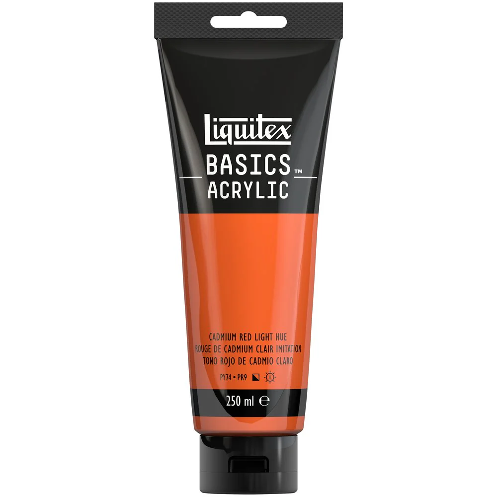 Basics Acrylic Color - Cadmium Red Light Hue - Image 4