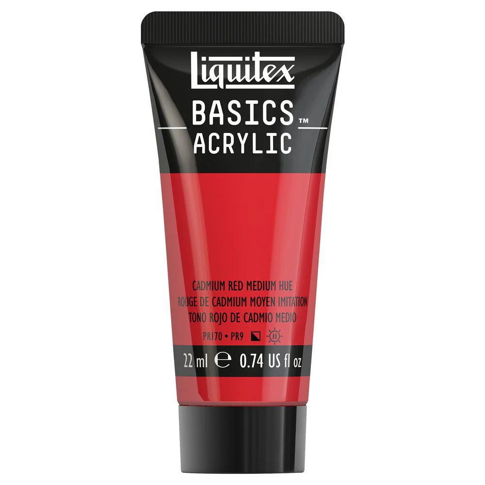 Basics Acrylic Color - Cadmium Red Medium Hue - Image 2