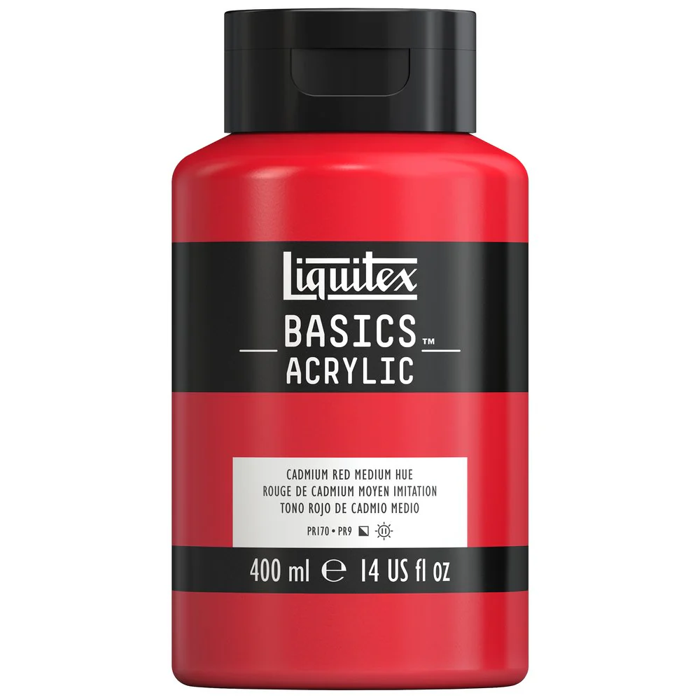 Basics Acrylic Color - Cadmium Red Medium Hue - Image 5