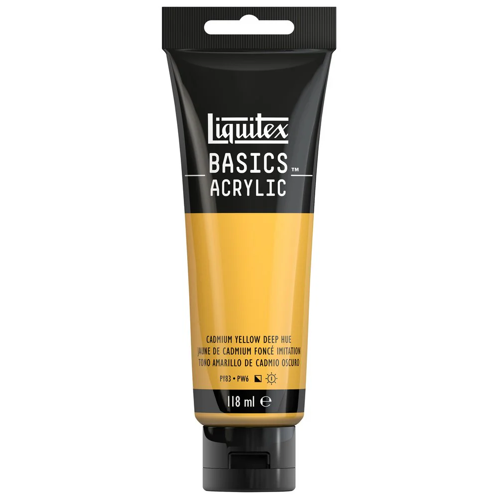 Basics Acrylic Color - Cadmium Yellow Deep Hue - Image 3