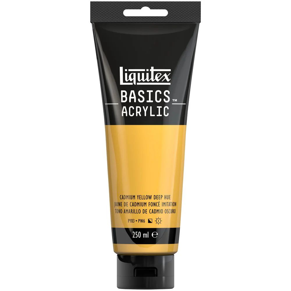 Basics Acrylic Color - Cadmium Yellow Deep Hue - Image 4