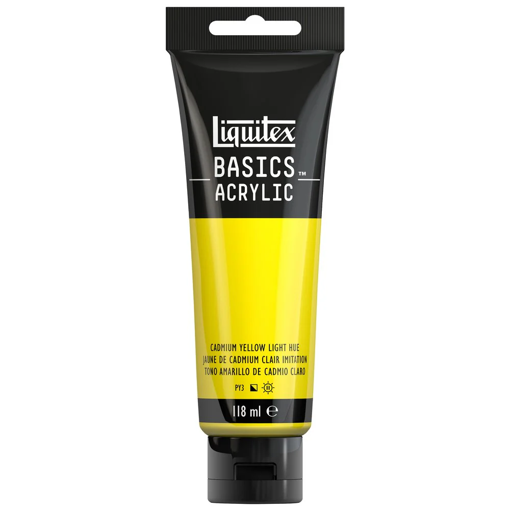 Basics Acrylic Color - Cadmium Yellow Light Hue - Image 3