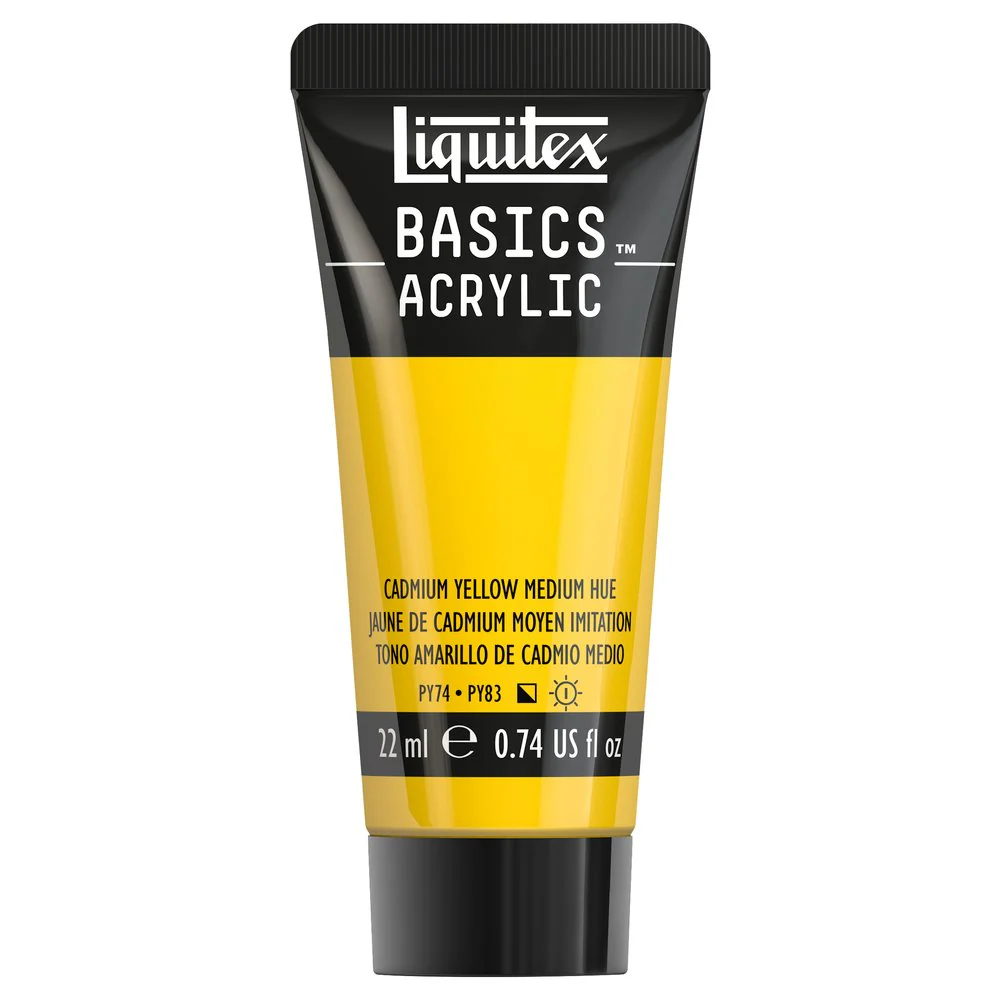 Basics Acrylic Color - Cadmium Yellow Medium Hue - Image 2