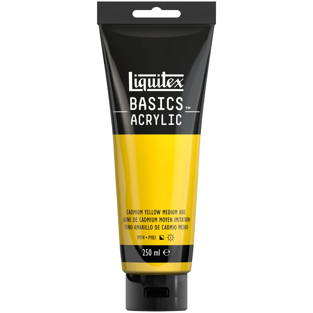 Basics Acrylic Color - Cadmium Yellow Medium Hue - Image 4
