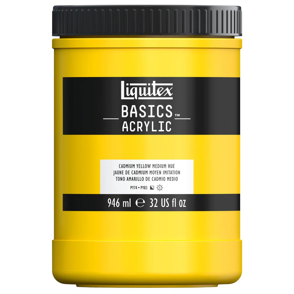 Basics Acrylic Color - Cadmium Yellow Medium Hue - Image 6