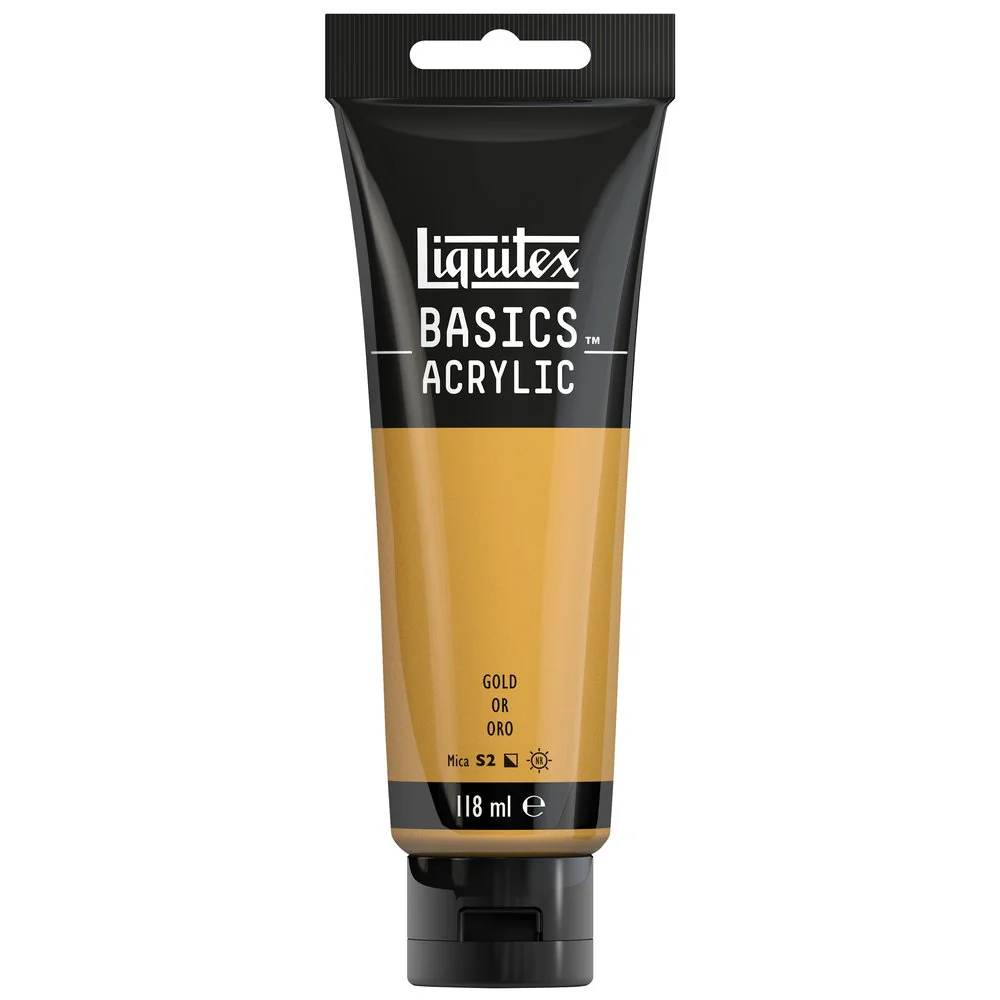 Basics Acrylic Color - Gold - Image 3