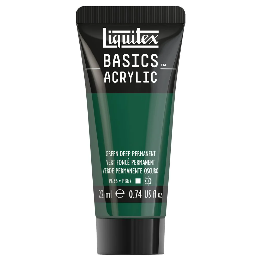 Basics Acrylic Color - Green Deep Permanent - Image 2