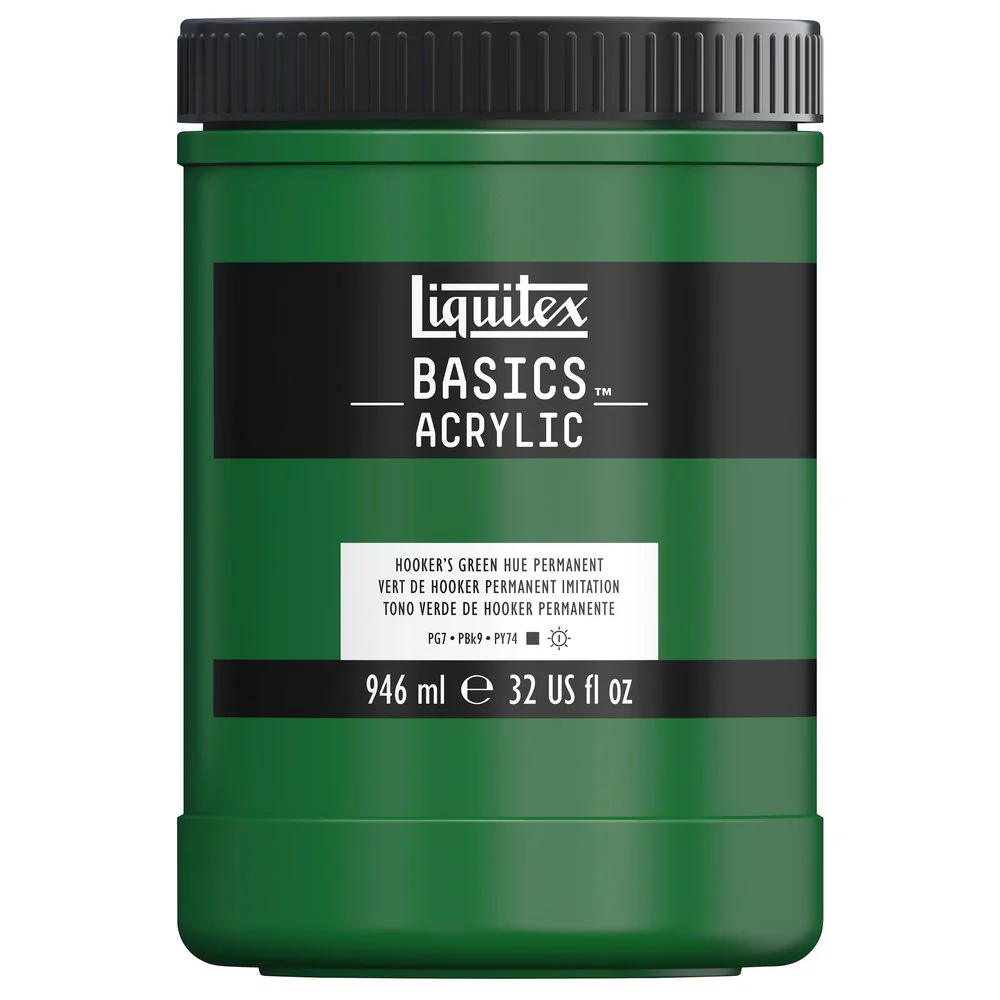 Basics Acrylic Color - Hooker’s Green Hue Permanent - Image 5