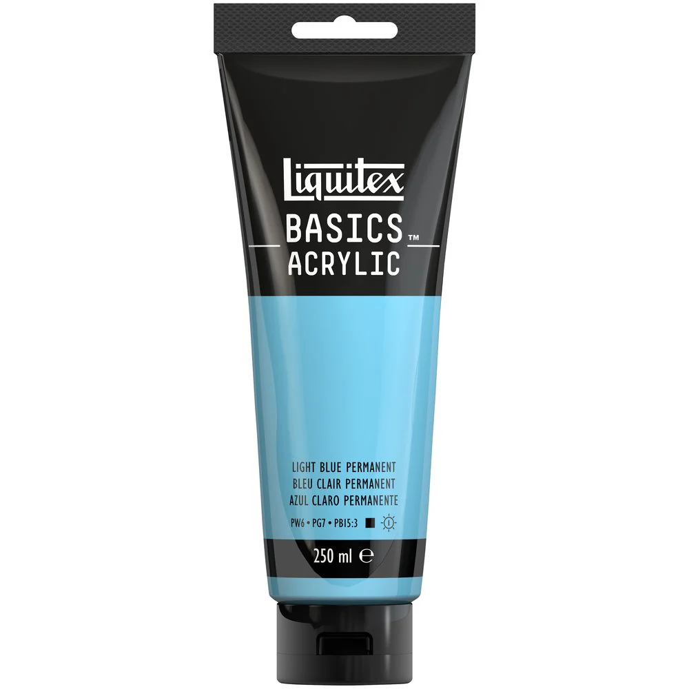 Basics Acrylic Color - Light Blue Permanent - Image 4