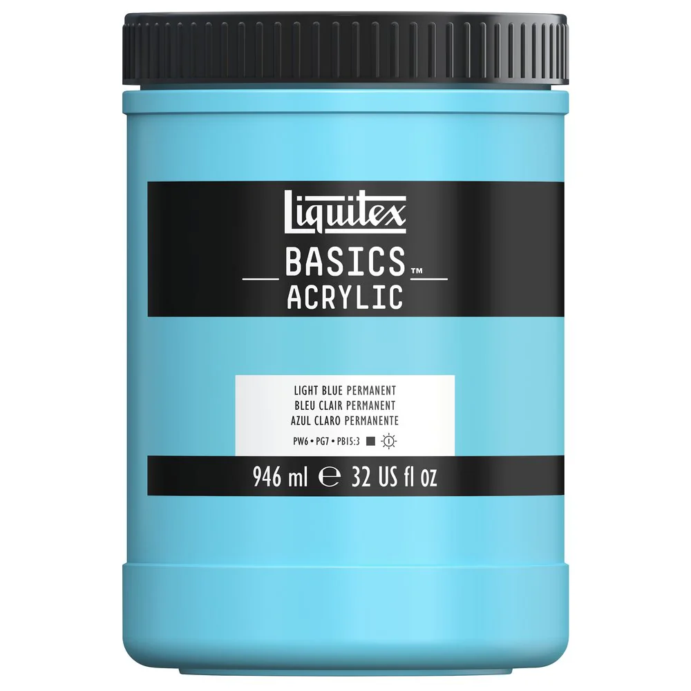 Basics Acrylic Color - Light Blue Permanent - Image 5