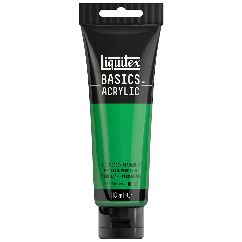 Basics Acrylic Color - Light Green Permanent - Image 3