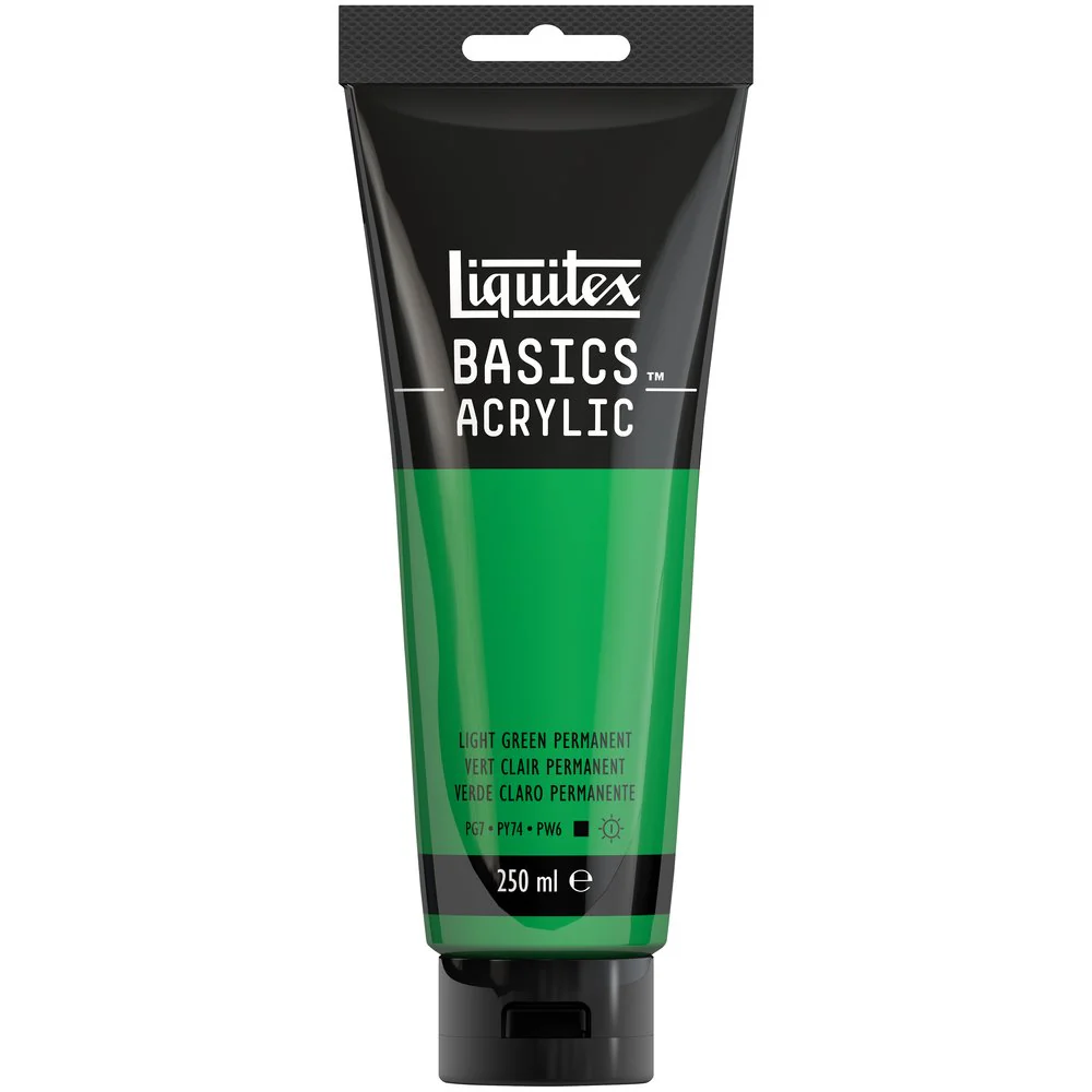 Basics Acrylic Color - Light Green Permanent - Image 4