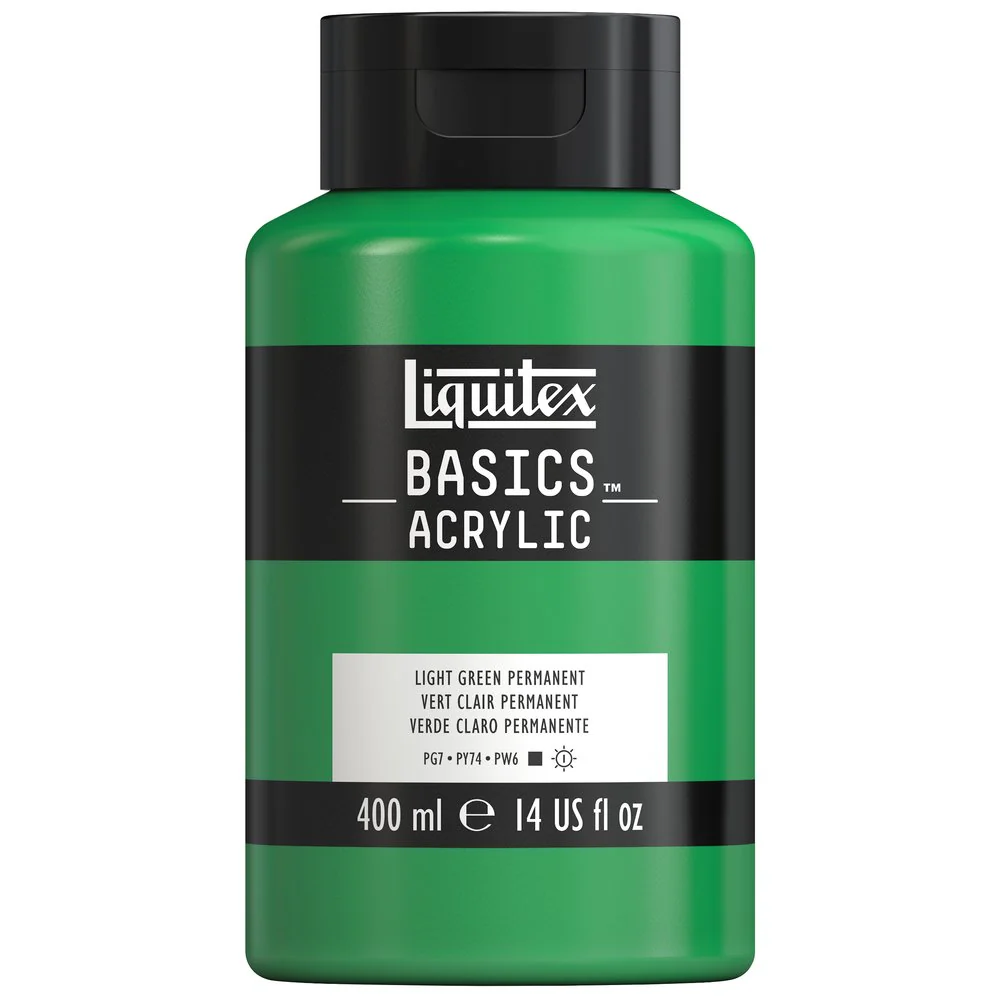 Basics Acrylic Color - Light Green Permanent - Image 5