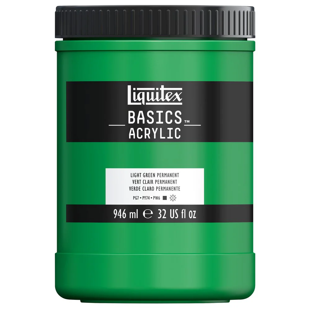 Basics Acrylic Color - Light Green Permanent - Image 6