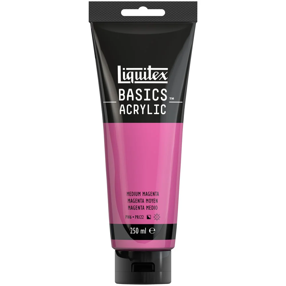 Basics Acrylic Color - Medium Magenta - Image 4