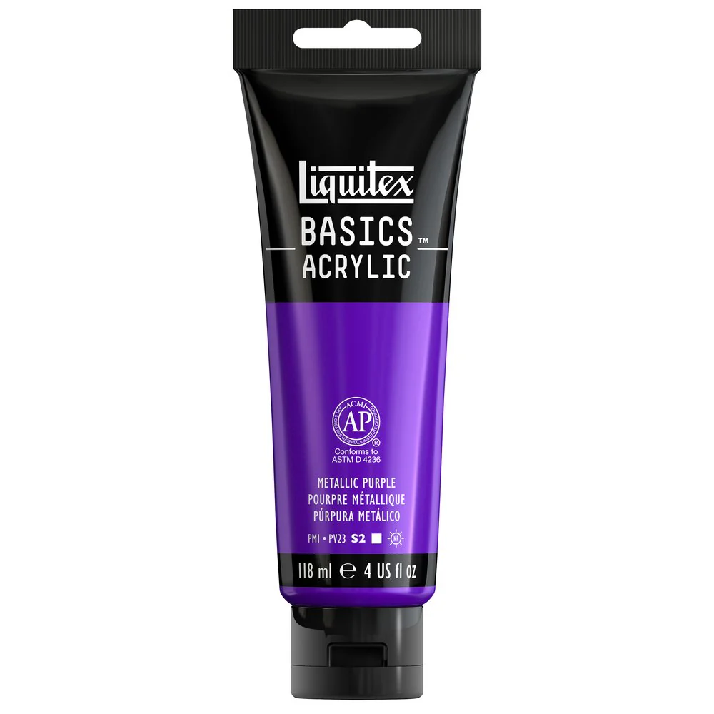 Basics Acrylic Color - Metallic Purple - Image 3