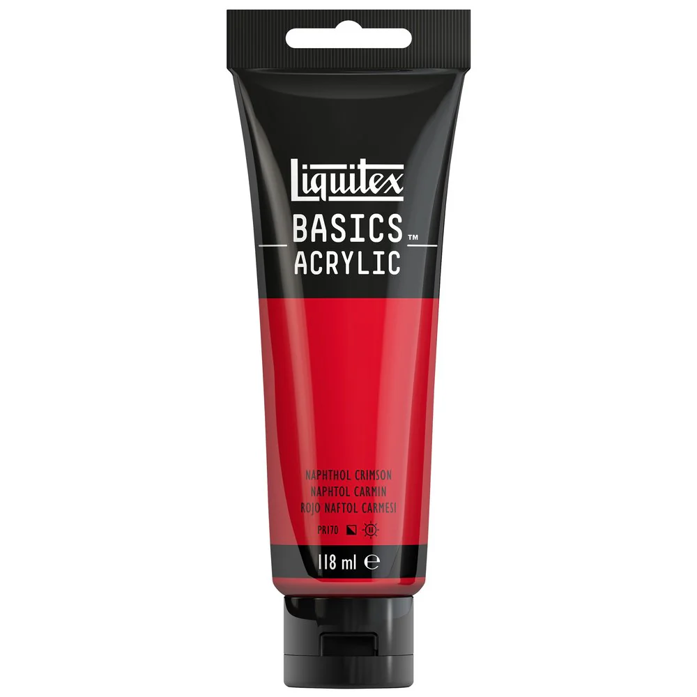 Basics Acrylic Color - Naphthol Crimson - Image 4