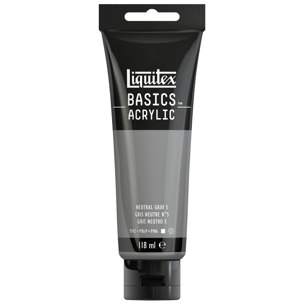Basics Acrylic Color - Neutral Gray 5 - Image 4