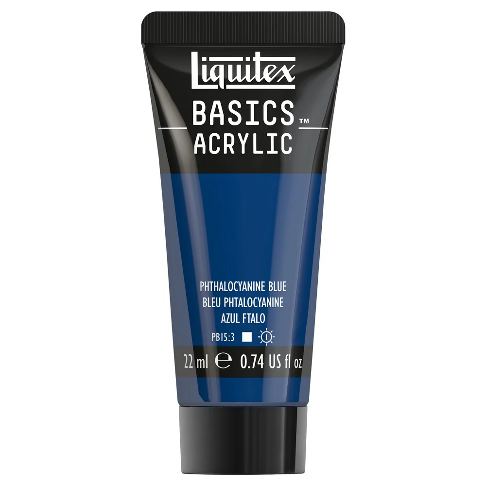 Basics Acrylic Color - Phthalocyanine Blue - Image 2