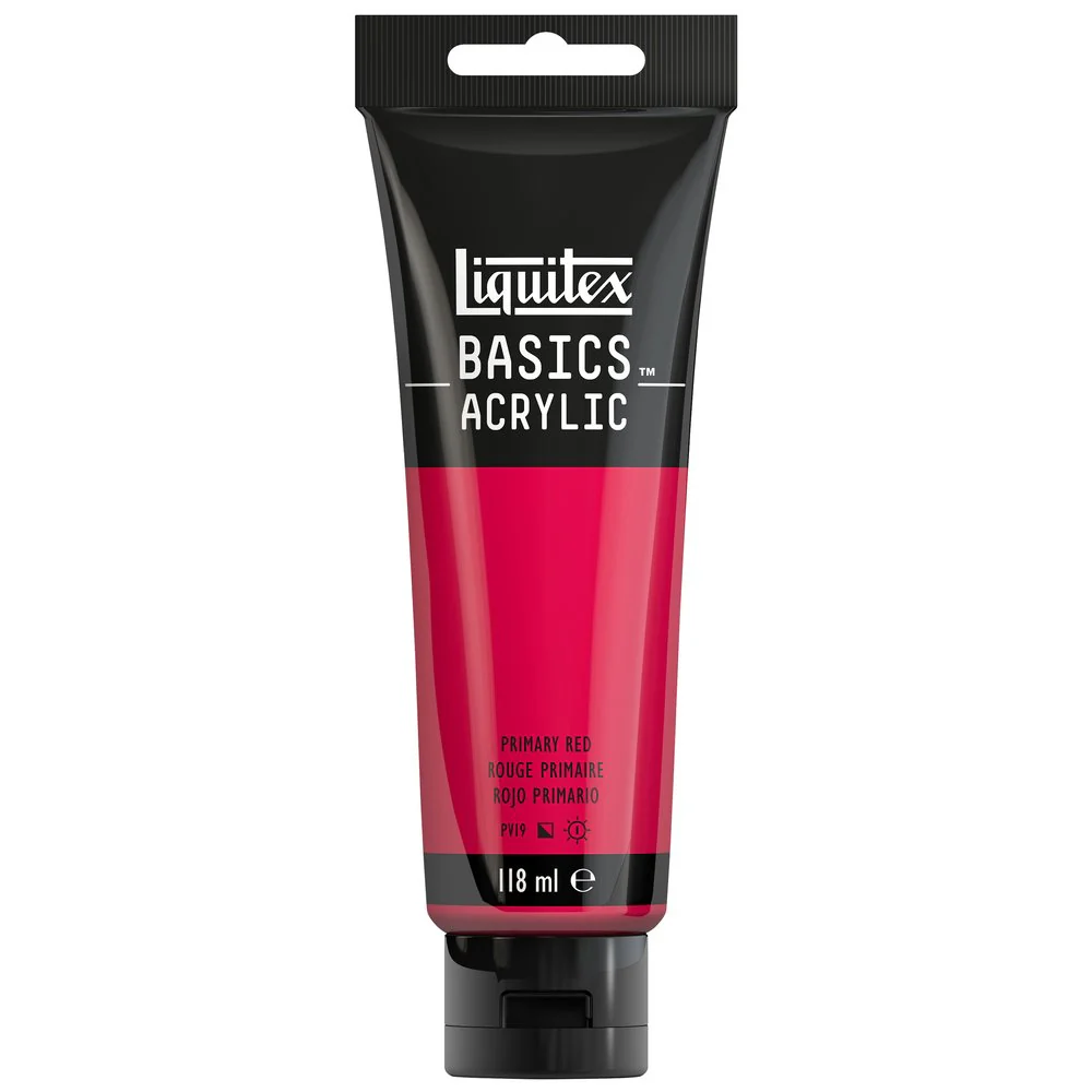Basics Acrylic Color - Primary Red - Image 3