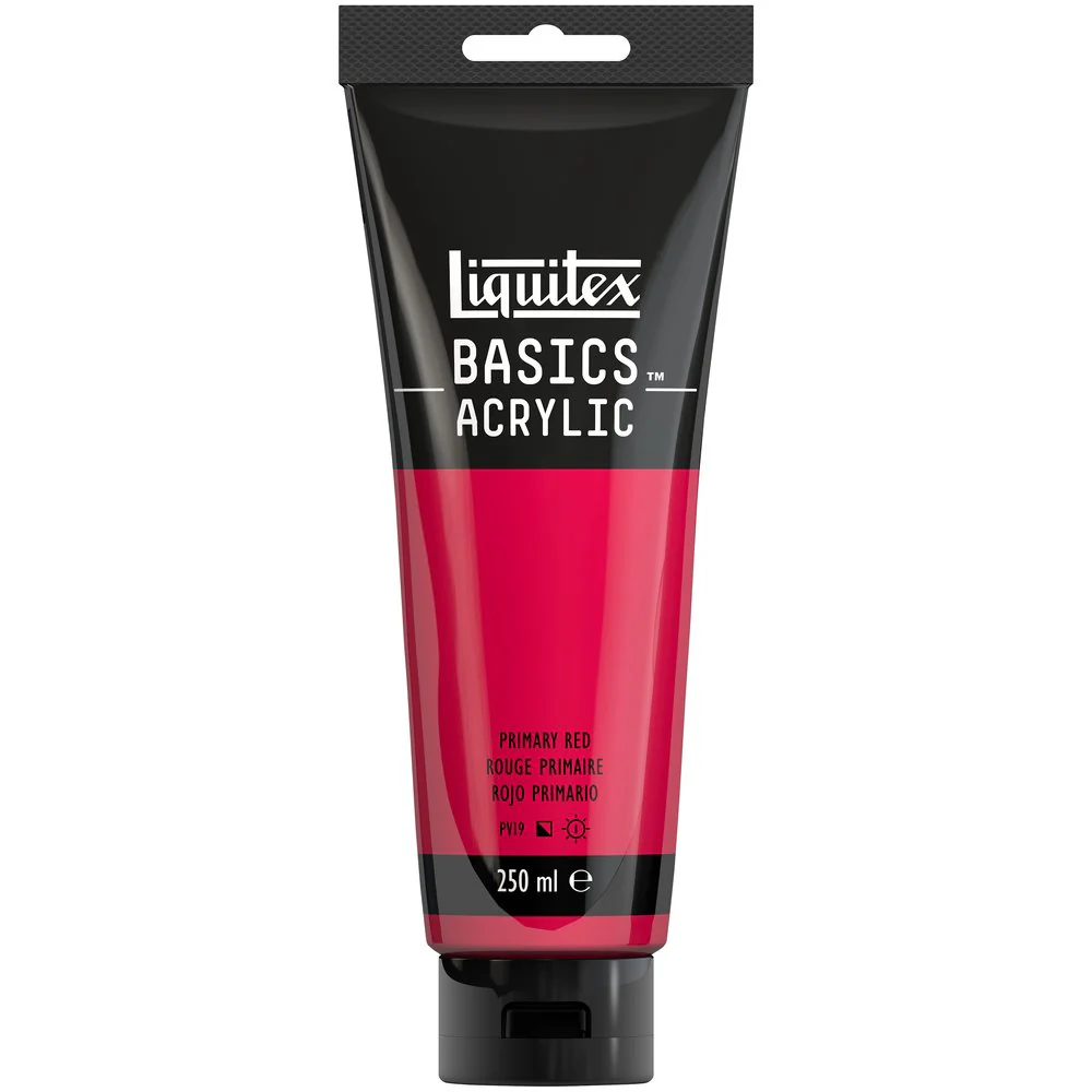 Basics Acrylic Color - Primary Red - Image 4