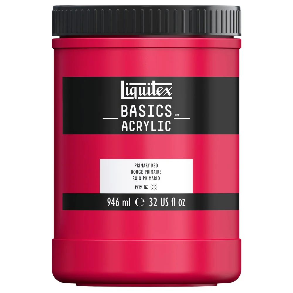 Basics Acrylic Color - Primary Red - Image 6