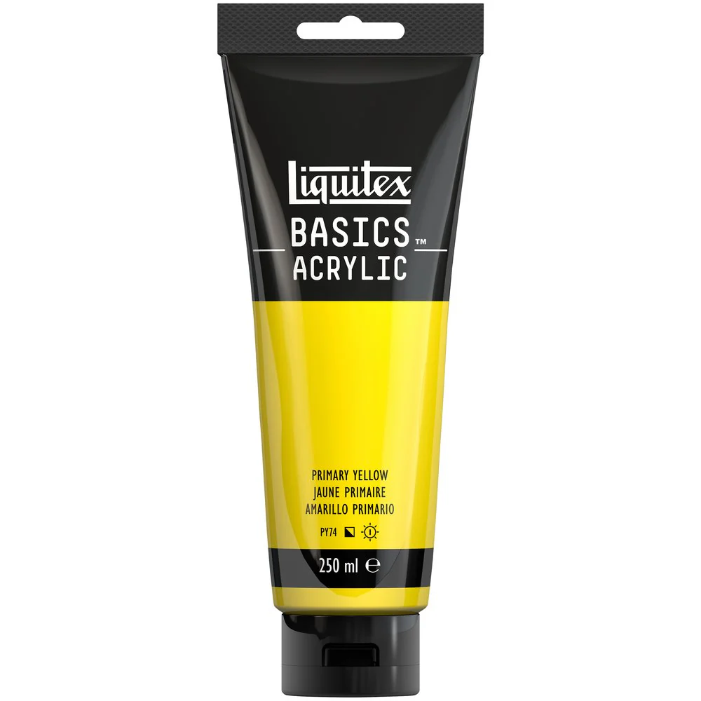 Basics Acrylic Color - Primary Yellow - Image 4