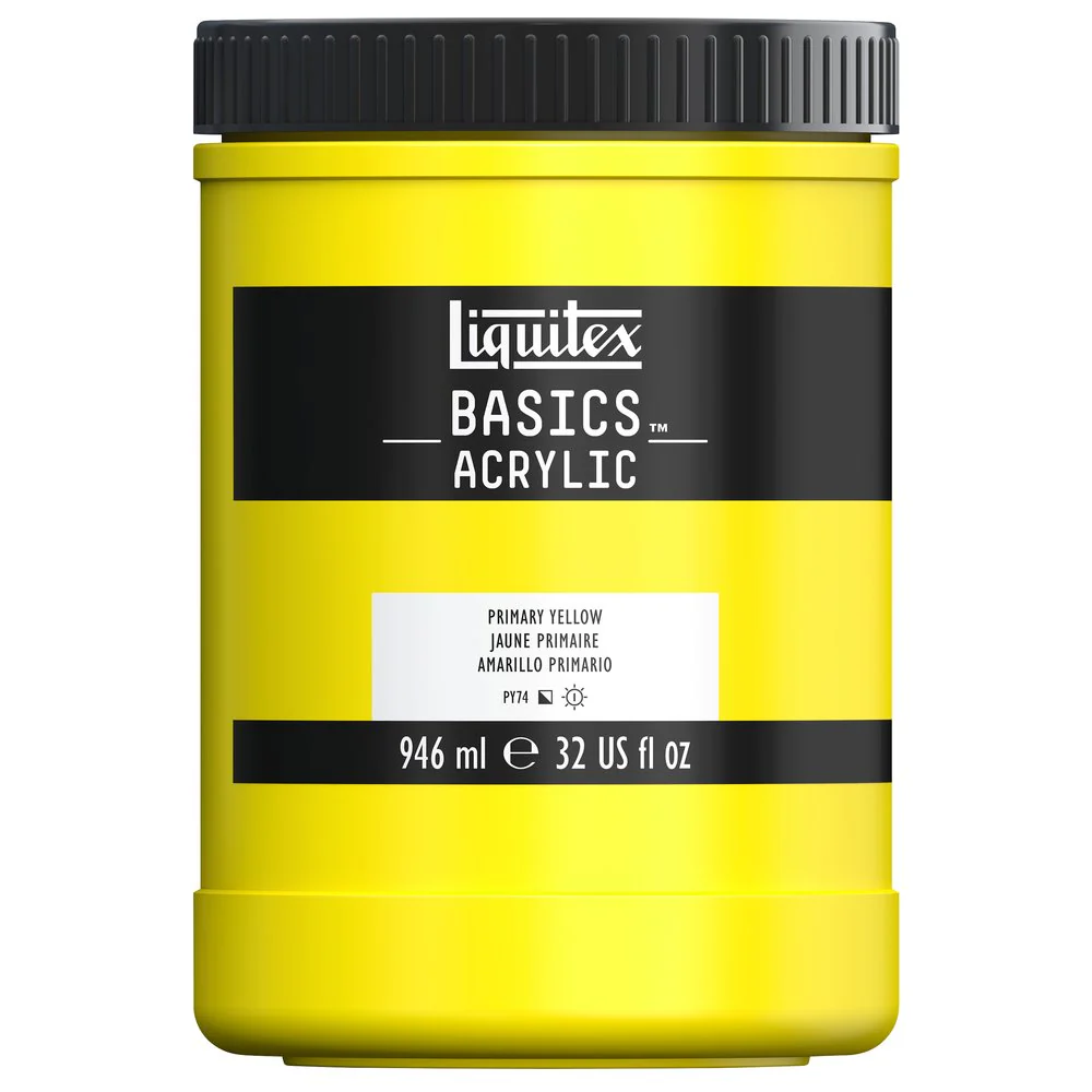 Basics Acrylic Color - Primary Yellow - Image 6