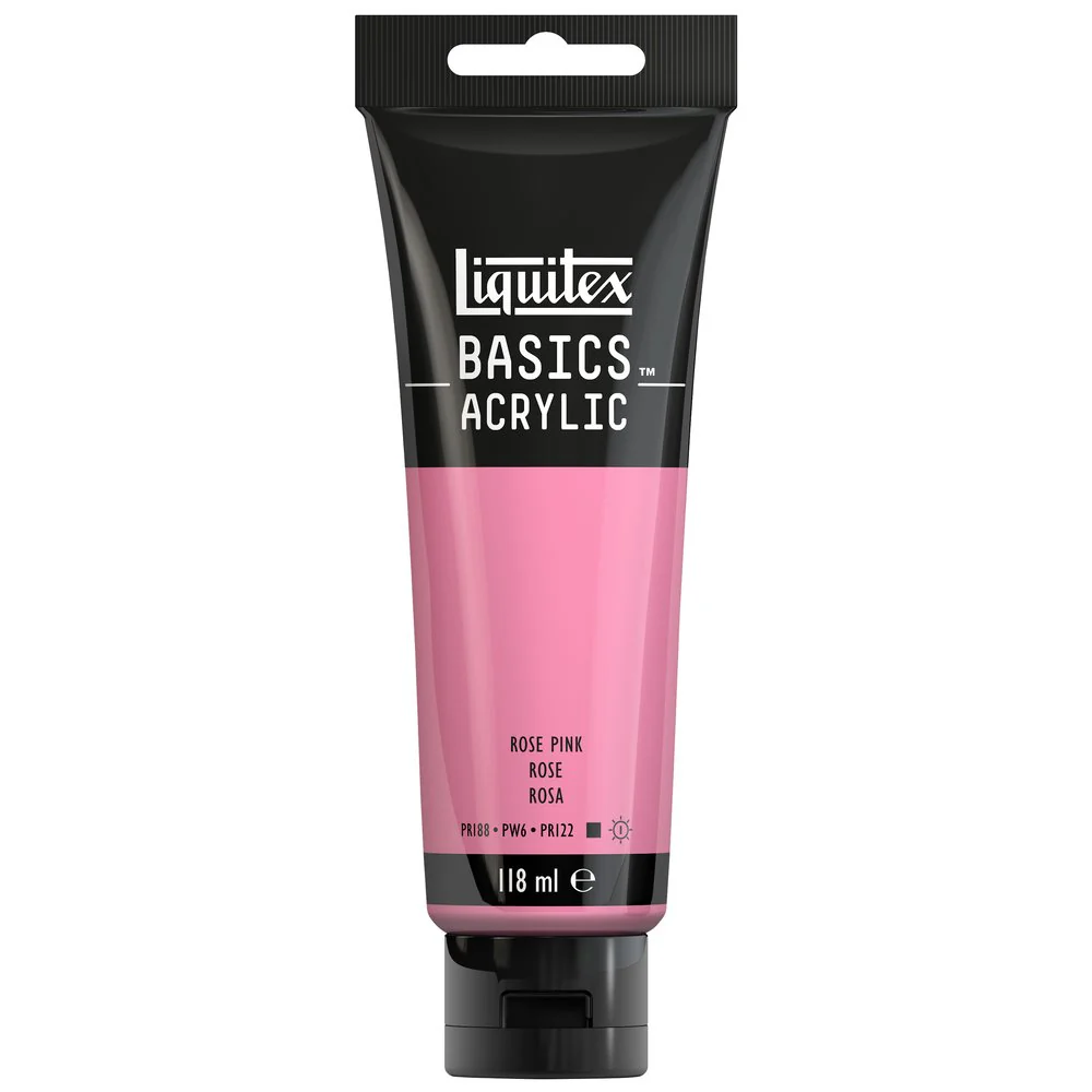 Basics Acrylic Color - Rose Pink - Image 3