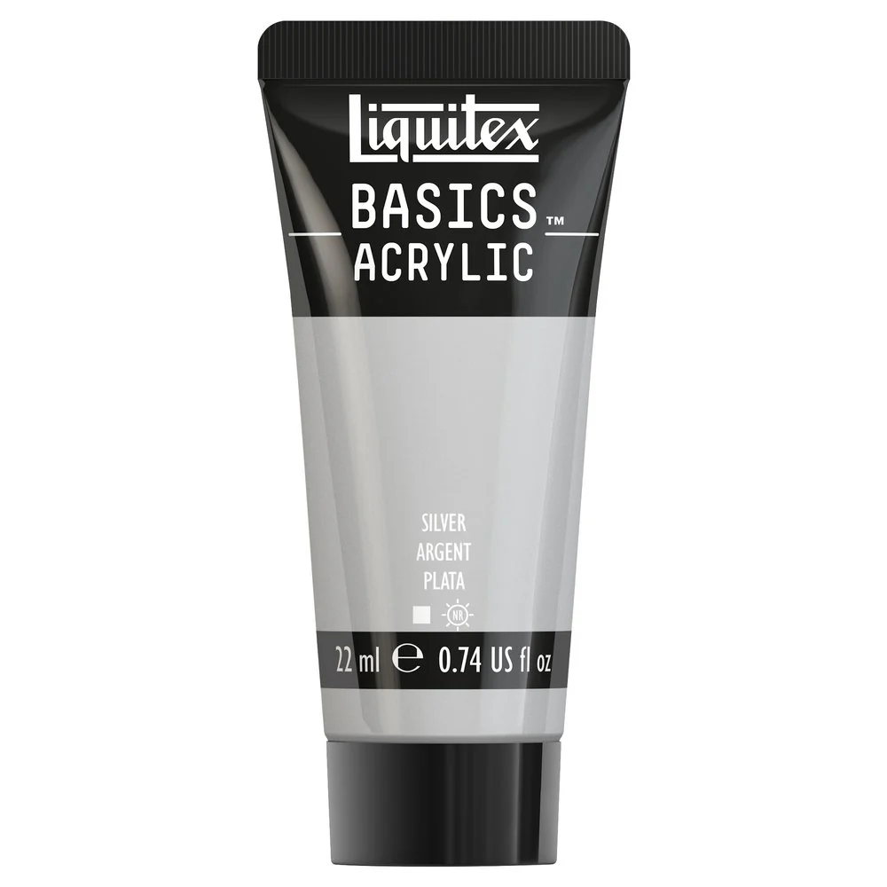 Basics Acrylic Color - Silver - Image 2